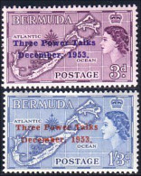 188 Bermuda Three Power Talks 1953 MH * Neuf CH (BER-82) - Bermudes