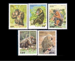 186 Benin Singes Monkeys Apes MNH ** Neuf SC (BEN-3b) - Singes