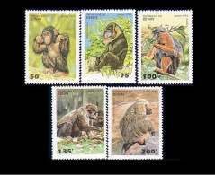 186 Benin Singes Monkeys Apes MNH ** Neuf SC (BEN-3b) - Affen