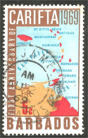 176 Barbados Carte Map Carifta 1969 (BBA-152) - Géographie