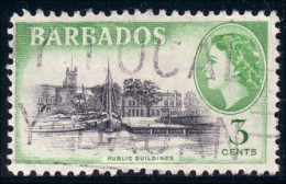 176 Barbados 1953 3c Bateau Sailing Ship Voilier Schiff Barco (BBA-54) - Barbades (...-1966)