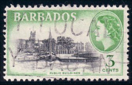 176 Barbados 1953 3c Bateau Sailing Ship Voilier Schiff Barco (BBA-54) - Barbados (...-1966)