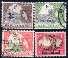 170 Basutoland Overprint Surcharge Lesotho (BAS-51) - 1933-1964 Colonie Britannique