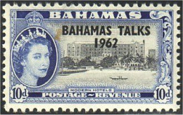 164 Bahamas 10d Bahamas Talks Bateau Ship Schiff MNH ** Neuf SC (BAH-44) - 1859-1963 Crown Colony