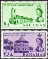 164 Bahamas 100th Bibliothèque Nassau Library MH * Neuf (BAH-35b) - 1859-1963 Crown Colony