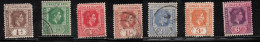 LEEWARD ISLANDS Scott # 103//110 Used - KGVI Short Set - Leeward  Islands