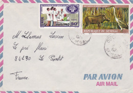 SENEGAL-1979-Lettre De OUAKAM Pour LE PONTET-84 (France),timbre (Formation Des Enseignants,parc Naturel) Sur Lettre - Senegal (1960-...)