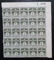 Denmark Wavy Lines Unused Block Stamps Mint No Gum (MNG) - Blocks & Kleinbögen