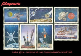 CUBA MINT. 1973-07 LOGROS DE LA COSMONÁUTICA SOVIÉTICA - Neufs