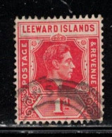 LEEWARD ISLANDS Scott # 105 Used - KGVI - Leeward  Islands