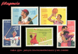 CUBA MINT. 1974-05 JUEGOS CENTROAMERICANOS & DEL CARIBE EN SANTO DOMINGO - Neufs