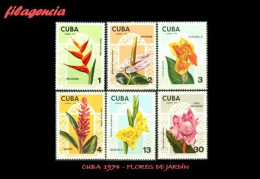 CUBA MINT. 1974-16 FLORA. FLORES DE JARDÍN - Neufs