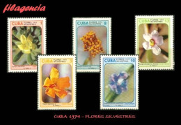 CUBA MINT. 1974-20 FLORA. FLORES SILVESTRES - Nuevos