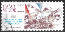 Cabo Verde – 1989 French Revolution 20$00 Used Stamp - Isola Di Capo Verde