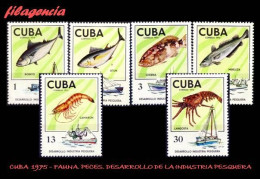 CUBA MINT. 1975-04 DESARROLLO DE LA INDUSTRIA PESQUERA. PECES - Nuevos