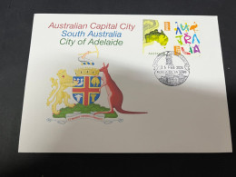 4-3-2024 (2 Y 9) Australia Post 2 Different "Concession" Stamps (city Of Adelaide Postmark SA) - Covers & Documents