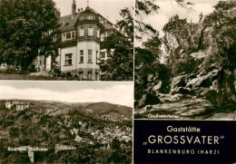73922000 Blankenburg_Harz Gaststaette Grossvater Blick Vom Grossvater Felsen - Blankenburg