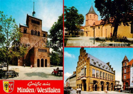 73847405 Minden  Westfalen Weser Dom Johanniskirche Rathaus  - Minden