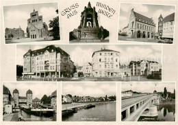 73847396 Minden  Westfalen Weser Dom Kaiser Wilhelm Denkmal Rathaus Stadteingang - Minden