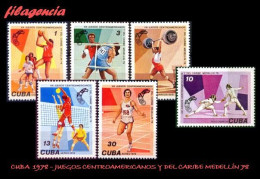 CUBA MINT. 1978-15 JUEGOS CENTROAMERICANOS & DEL CARIBE EN MEDELLÍN COLOMBIA - Nuevos