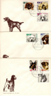 Poland 1969 Dogs ,set 3 First Day Covers - FDC