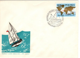 Poland 1969 Leonid Telliga One Man Voyage, First Day Cover - FDC