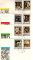 Poland 1969 Miniatures From Behem's Codex,set 4 First Day Covers - FDC