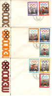 Poland 1969 Olympic Games ,set 3 First Day Covers - FDC