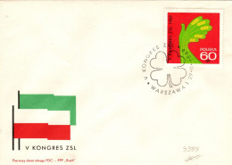 Poland 1969 United Peasant Party 5th Congress, First Day Cover - FDC