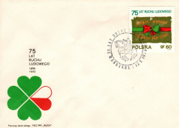 Poland 1970 75th Anniversary Of Peasant Movement, First Day Cover - FDC