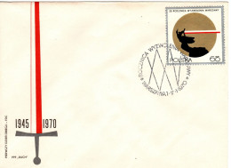 Poland 1970 Warsaw Liberation 25th Anniversary, First Day Cover - FDC