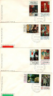 Poland 1970  Stamp Day ,set 4 First Day Covers - FDC