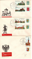 Poland 1970  Tourism,set Of 3 First Day Covers - FDC