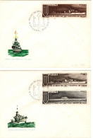 Poland 1970  Warships,set Of 2 First Day Covers - FDC