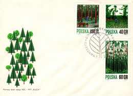 Poland 1971  Proper Forest Management First Day Cover - FDC