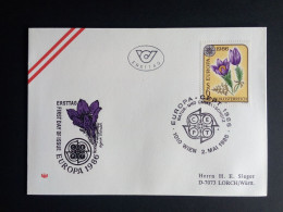 ÖSTERREICH MI-NR. 1848 FDC EUROPA 1986 NATUR- Und UMWELTSCHUTZ KÜCHENSCHELLE - 1986