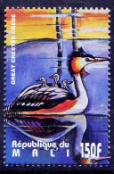 Mali 1995 MNH, Water Birds, Great Crested Crebe, - Entenvögel