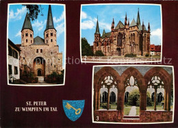 73145275 Wimpfen Stiftskirche St Peter Gotische Suedseite Gotischer Kreuzgang Wi - Bad Wimpfen