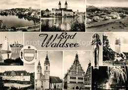 73144997 Bad Waldsee Stadtsee Kirche Fliegeraufnahme Wurzacher Tor Seefest Ratha - Bad Waldsee