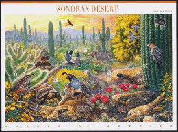 US Nature Series, Sonoran Desert, Full Decorated Sheet, VF MNH** - Ganze Bögen