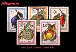 CUBA MINT. 1963-09 FLORA. FRUTOS TROPICALES - Ongebruikt