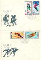 Poland 1972 Sapporo Winter Olympic Games Set 2 First Day Covers - FDC