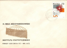 Poland 1975 Statistic Insitute, First Day Cover - FDC