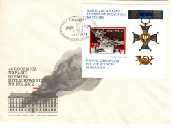 Poland 1979  40th Anniversary Postal Workers Resistence,minsheet, First Day Cover - FDC