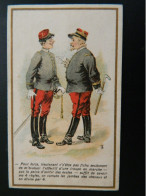 CHROMO MILITARIA   ( 10,5   X  6,5  Cms) ... ON COMPTE LES JAMBES DES CHEVAUX ET ON DIVISE PAR 4. - Artis Historia