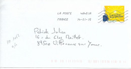 France 2014 - AA 1062 - Oblitéré S/enveloppe  01/2015 / TRANSITION EBERGETIQUE - Storia Postale