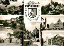 73144826 Pappenheim Mittelfranken Marktplatz Burg Schloss Pappenheim Mittelfrank - Pappenheim