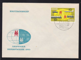 Leipziger Herbstmesse 1963 Zusammendruck Auf FDC Ohne Anschrift - Otros & Sin Clasificación