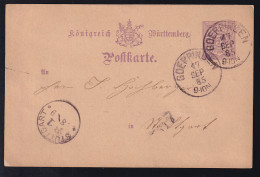 Ziffer 5 Pfg. Mit K1 GOEPPINGEN 17 SEP 85 Nach Stuttgart - Postal  Stationery