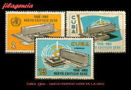 CUBA MINT. 1966-11 NUEVO EDIFICIO SEDE DE LA ORGANIZACIÓN MUNDIAL DE LA SALUD - Ongebruikt